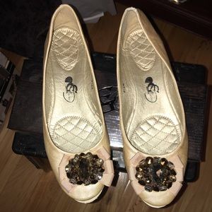Gold Embellished Flats